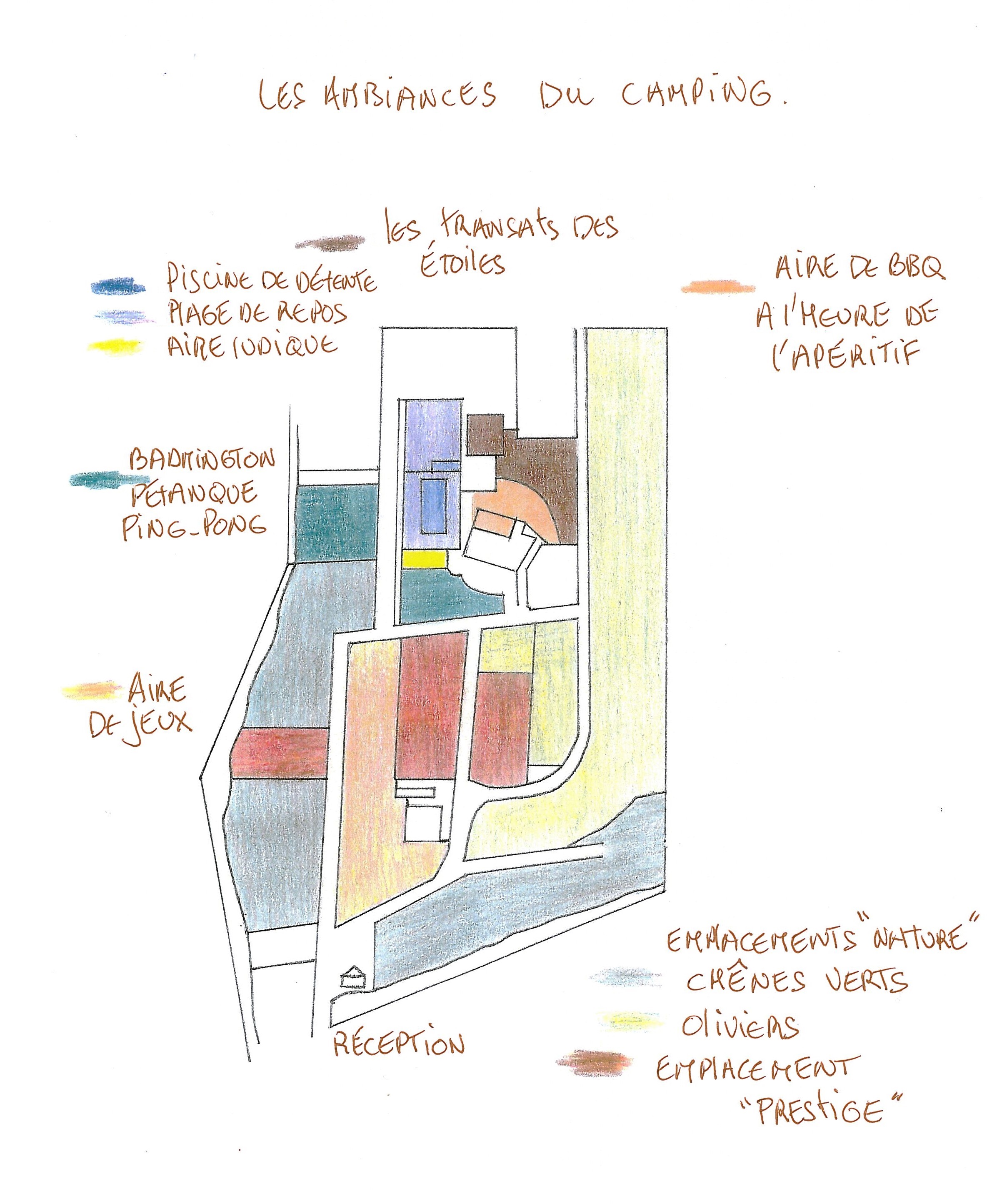 Les lieux de vie des Olivettes